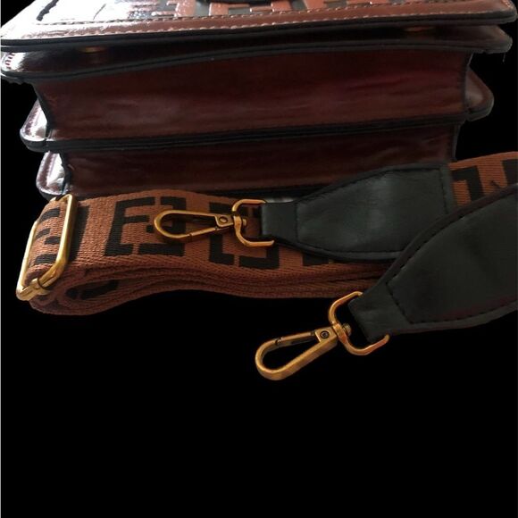 Designer Brown Crossbody Bag - Picture 4 of 4